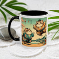 Sumo Cats Mug - Japanese Cherry Blossoms