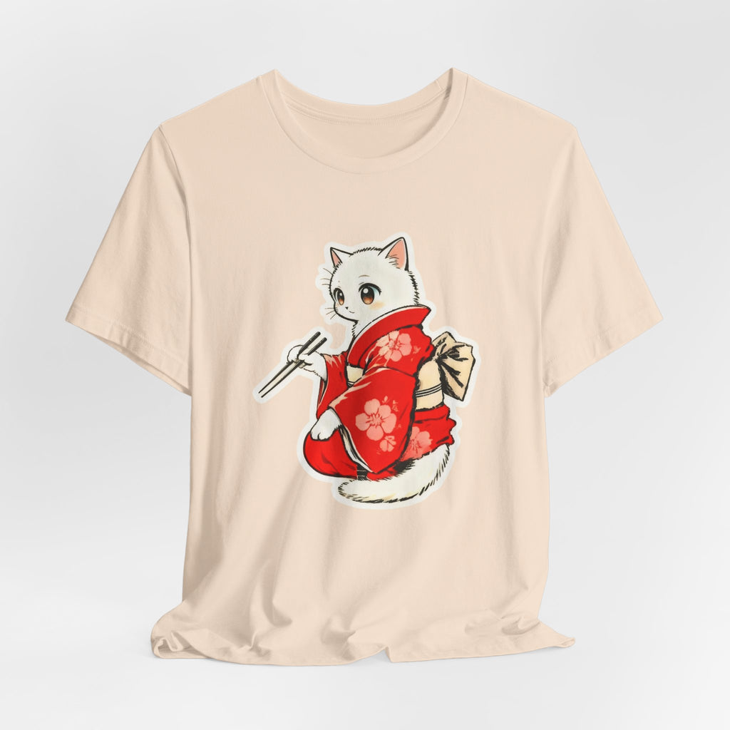 Sushi Kimono Cat Shirt - Cute Japanese Tee
