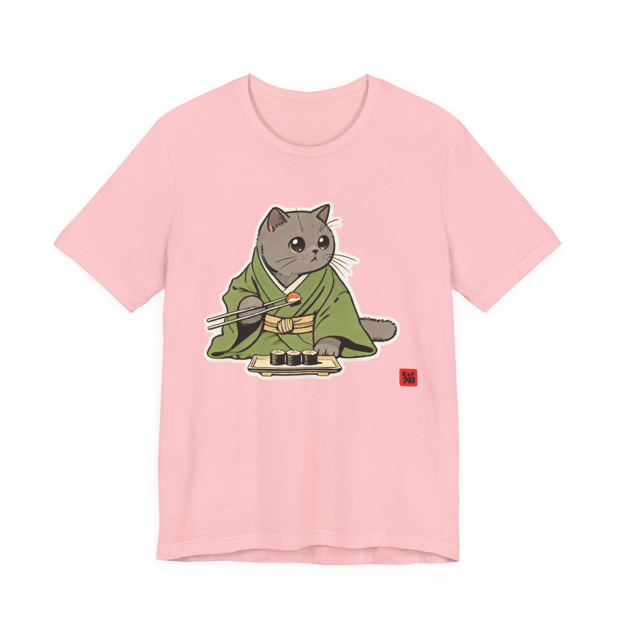 Sushi Cat Tee - Cute Japanese Cat Shirt, British Shorthair