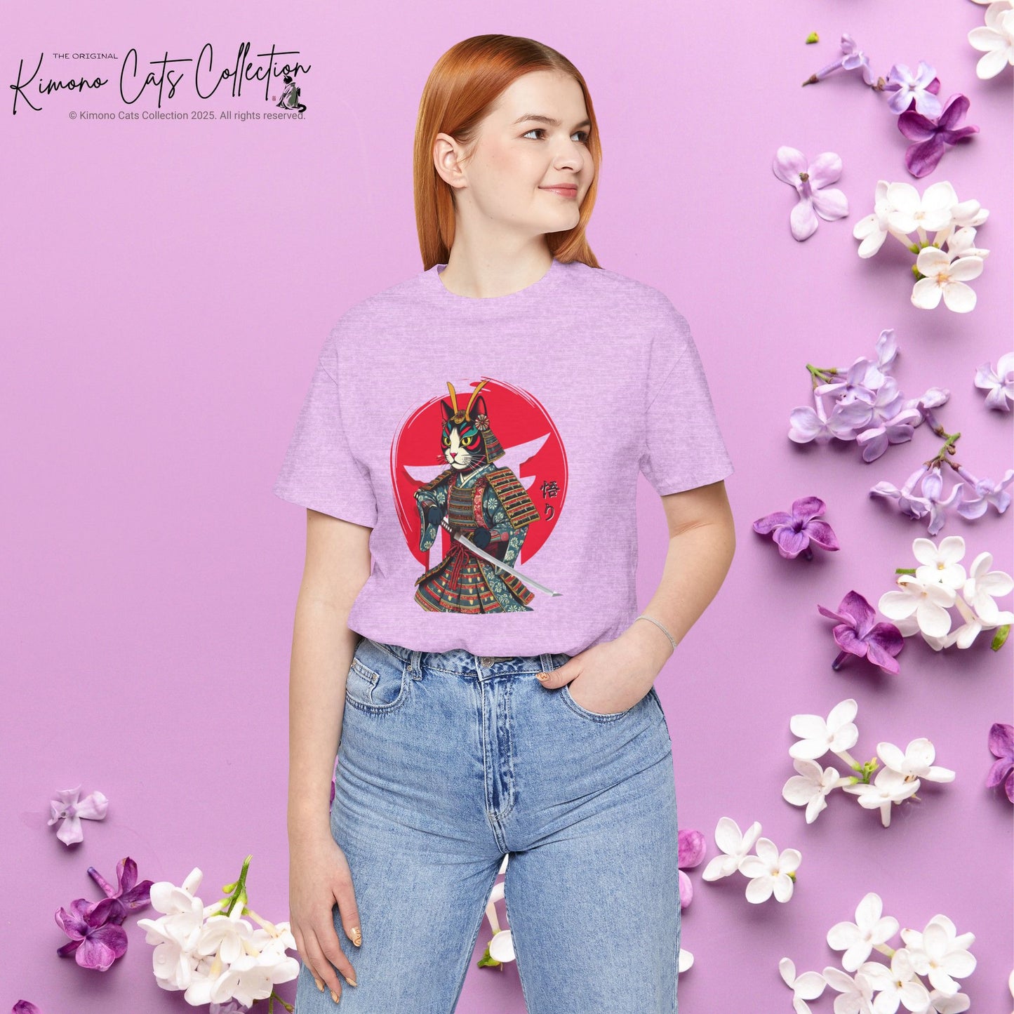Samurai Cat Warrior Unisex Tee