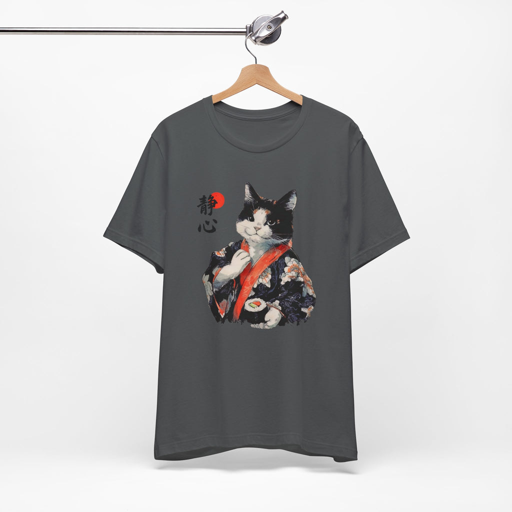 Sushi Cat T-Shirt | Japanese Kimono Neko