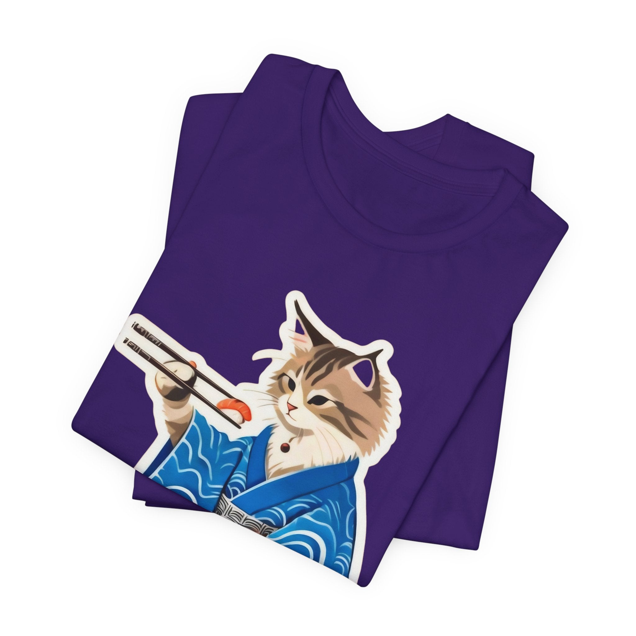 Cute Sushi Cat Shirt - Japanese Kimono Cat Tee