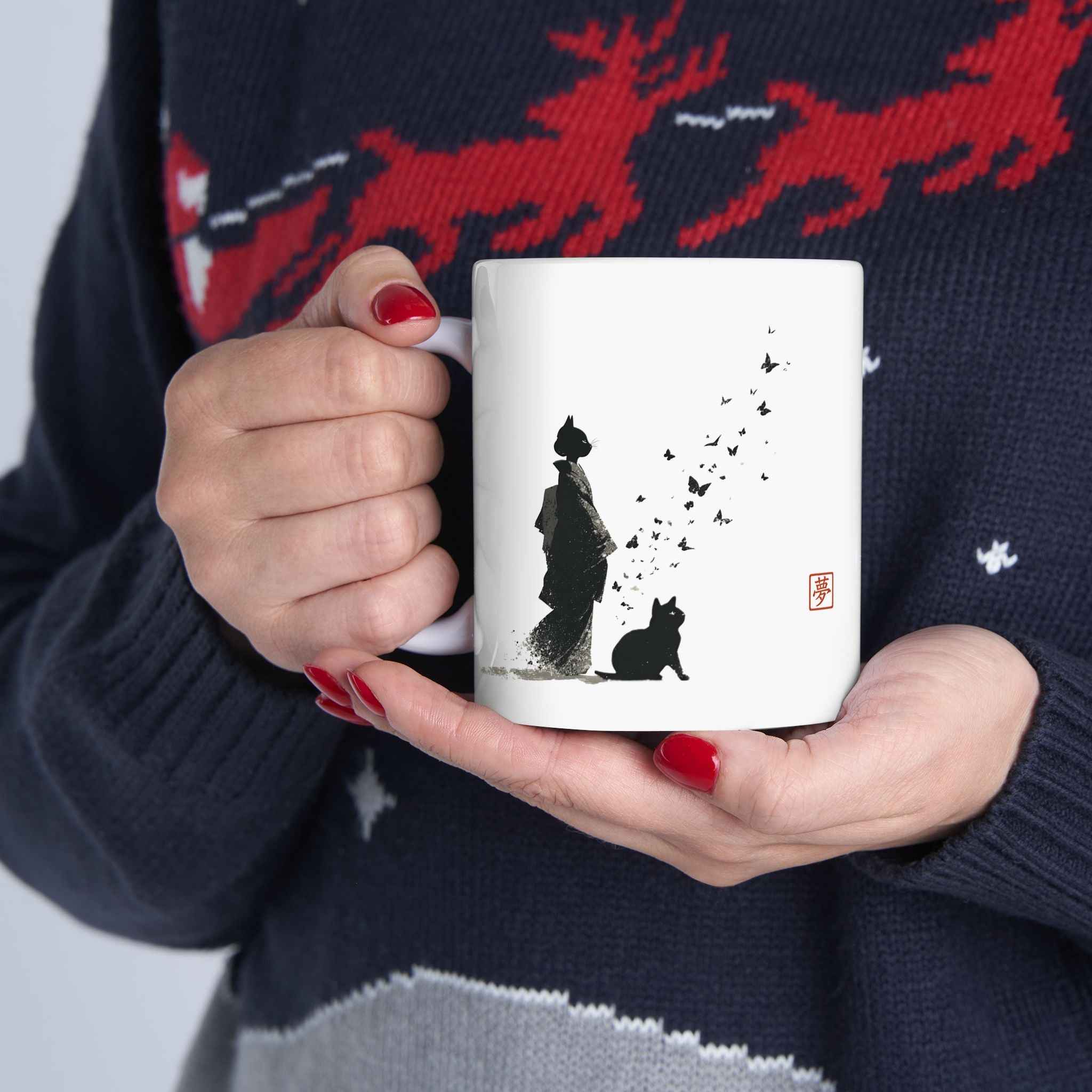 Minimalist Silhouette Ceramic Mug (11oz & 15oz)