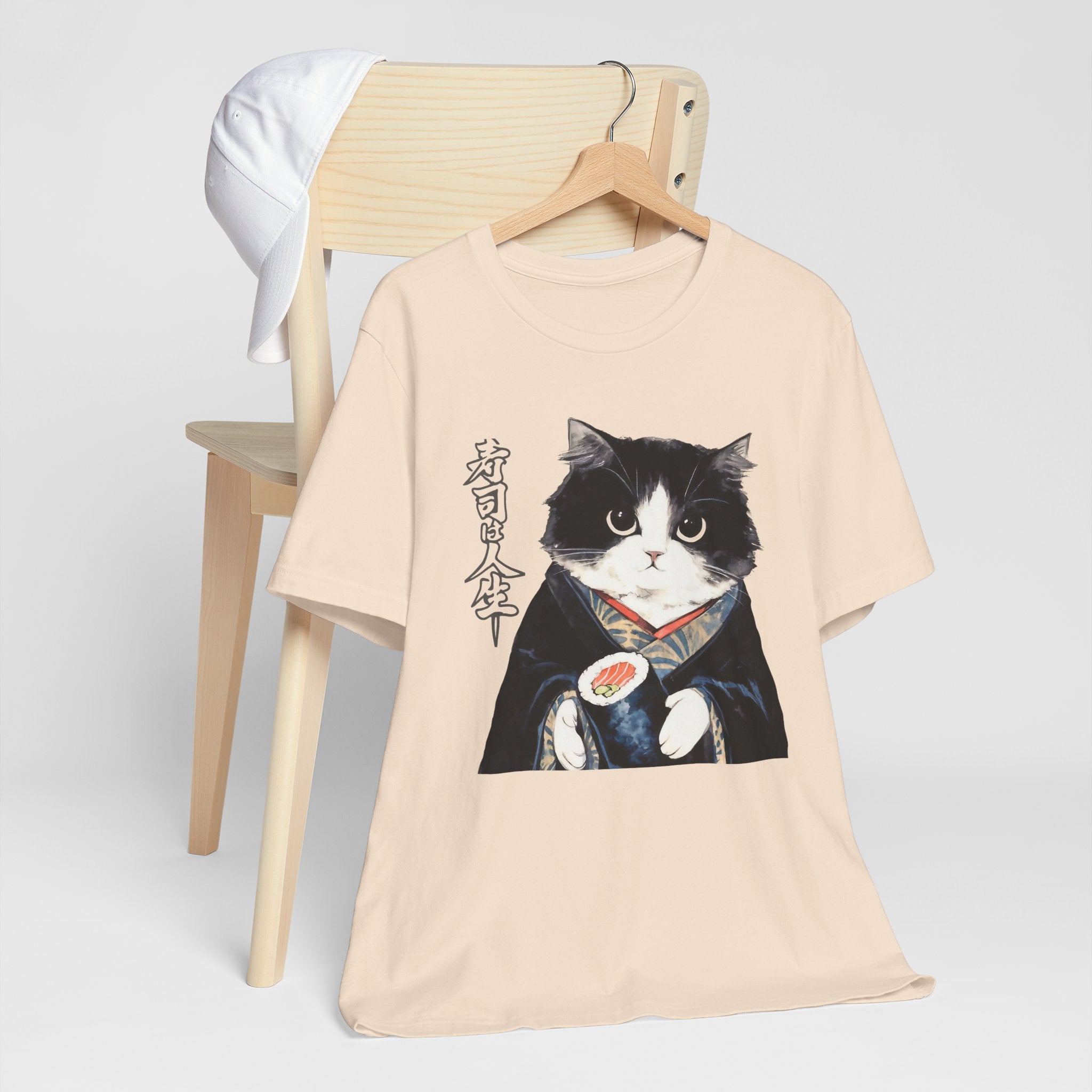 Japanese Neko Cat Tee | Cat in Kimono Shirt