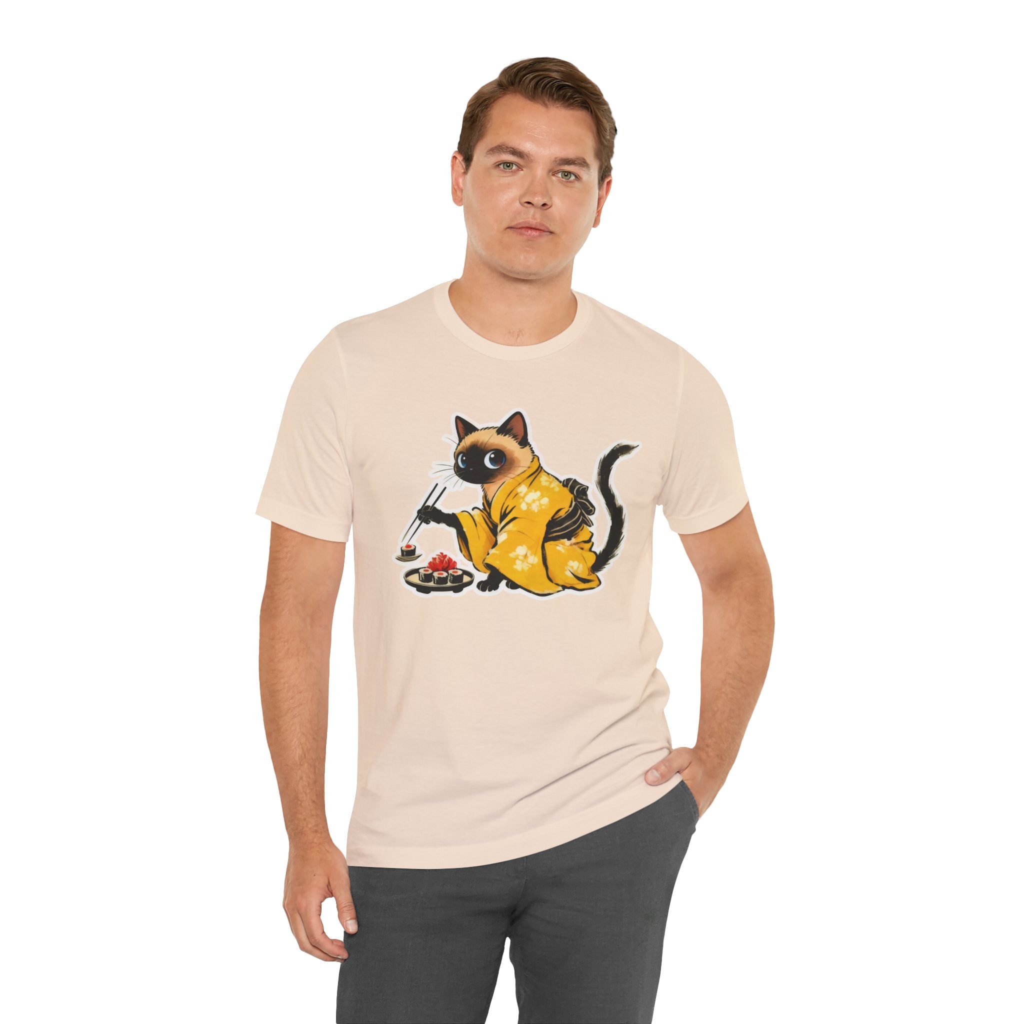Kawaii Sushi Cat Tee - Japanese Cat Shirt
