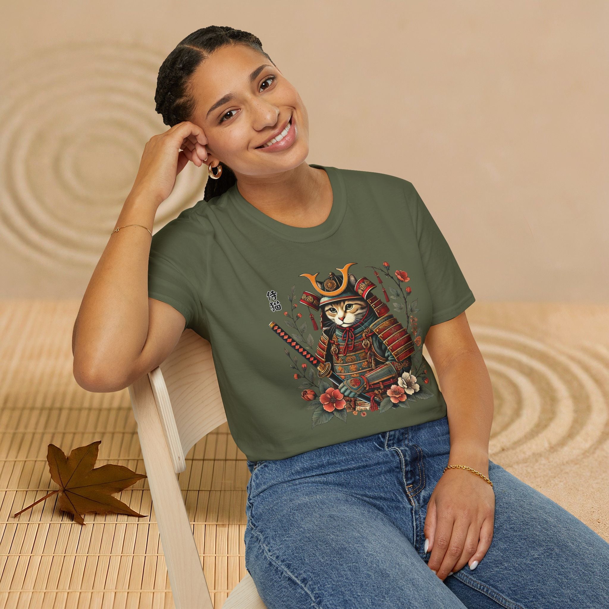 Samurai Cat T-Shirt, Unisex
