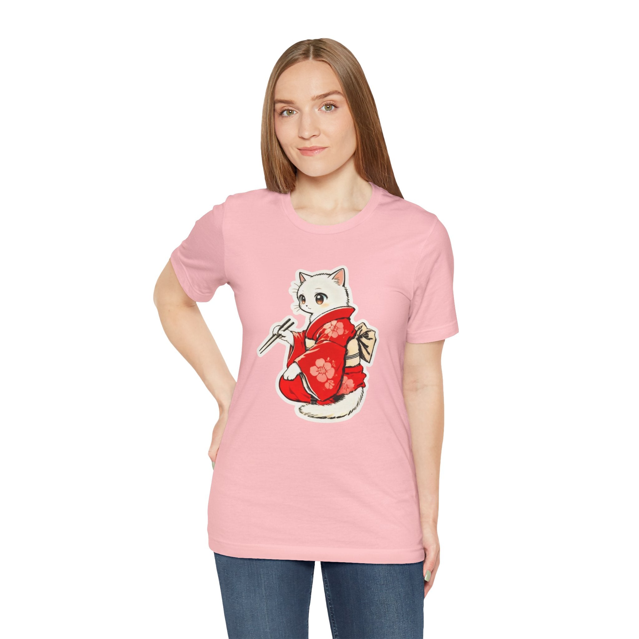 Sushi Kimono Cat Shirt - Cute Japanese Tee