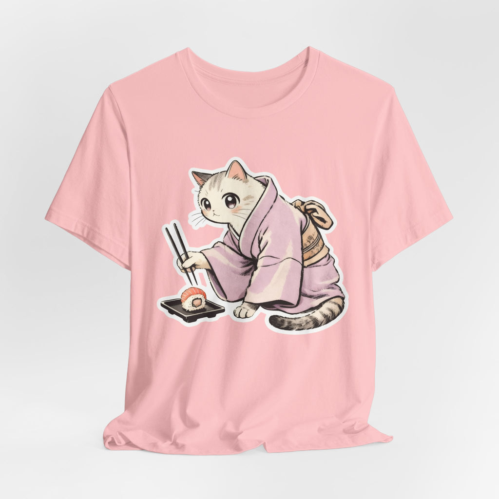 Sushi Cat Shirt - Japanese Kimono Cat Tee