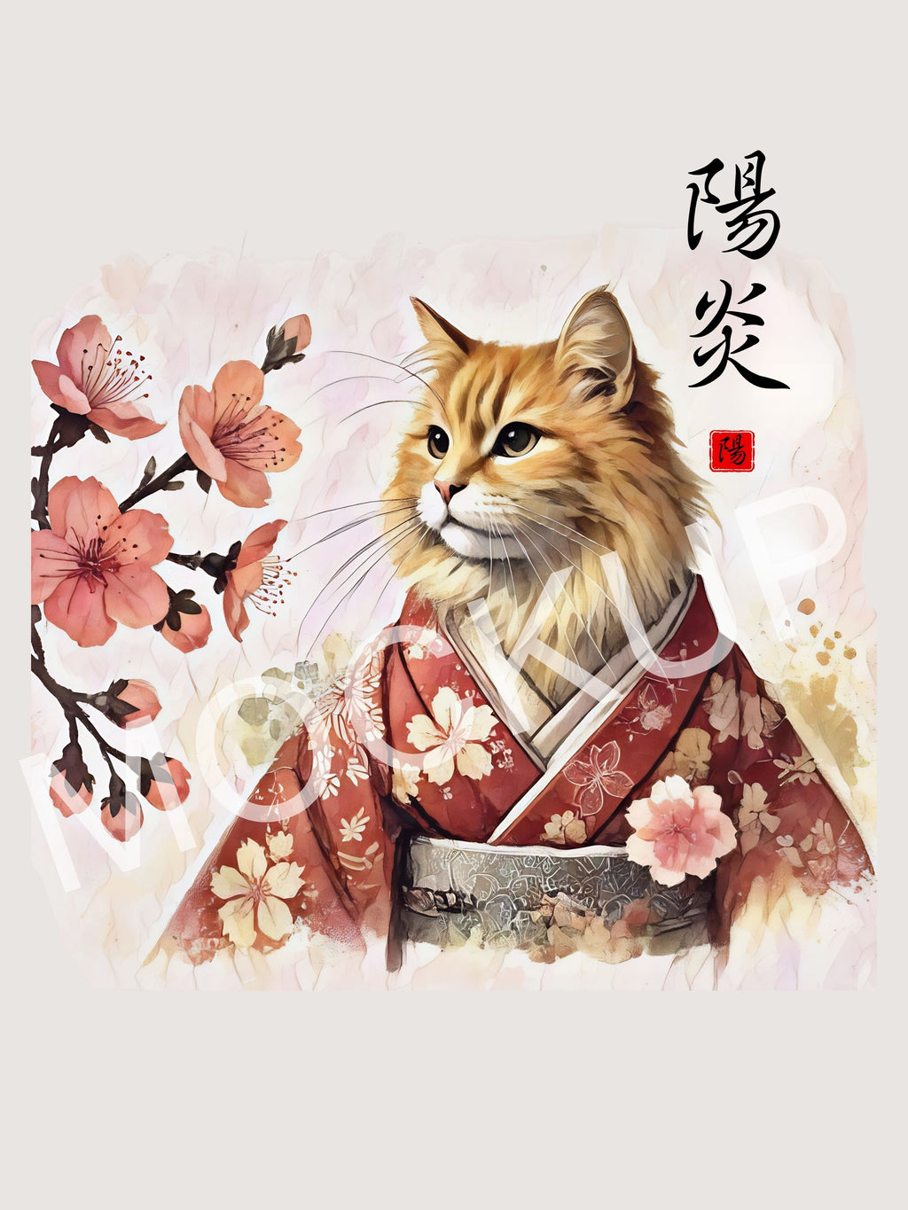 Kagerō - Heat Haze Cat Wall Art