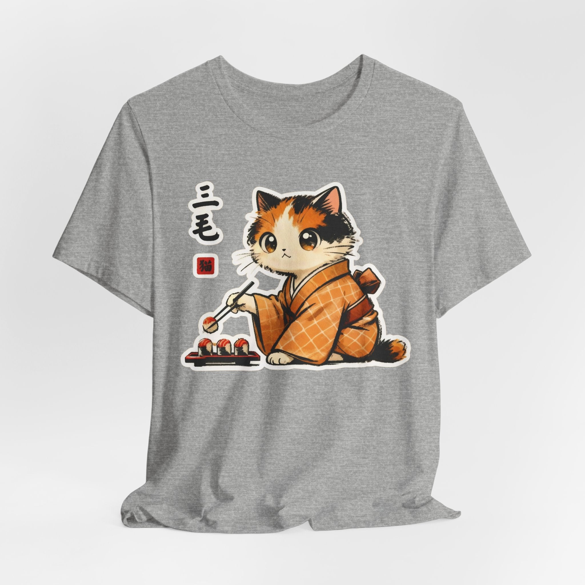 Sushi Kimono Cat Shirt - Cute Japanese Cat T-Shirt
