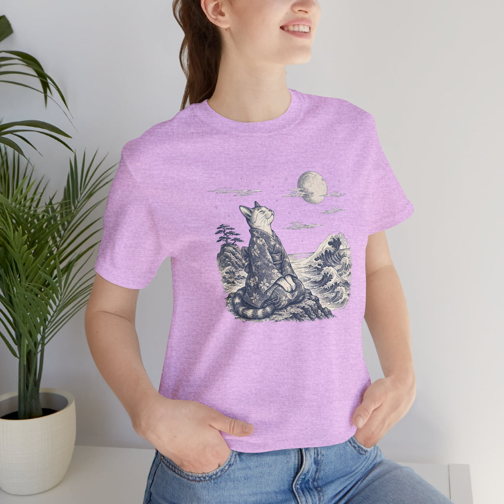 Moonlit Kimono Cat T-Shirt
