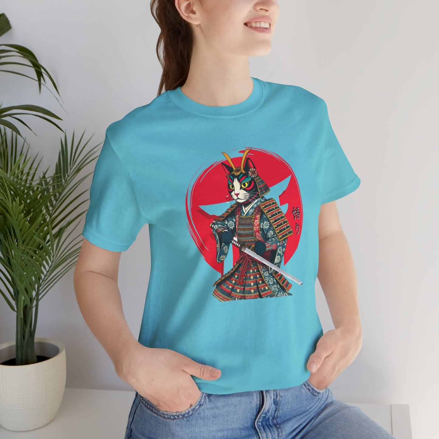 Samurai Cat Warrior Unisex Tee