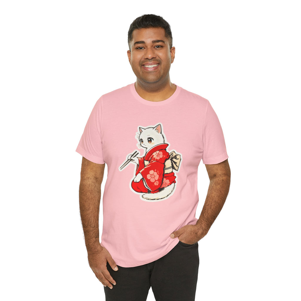 Sushi Kimono Cat Shirt - Cute Japanese Tee