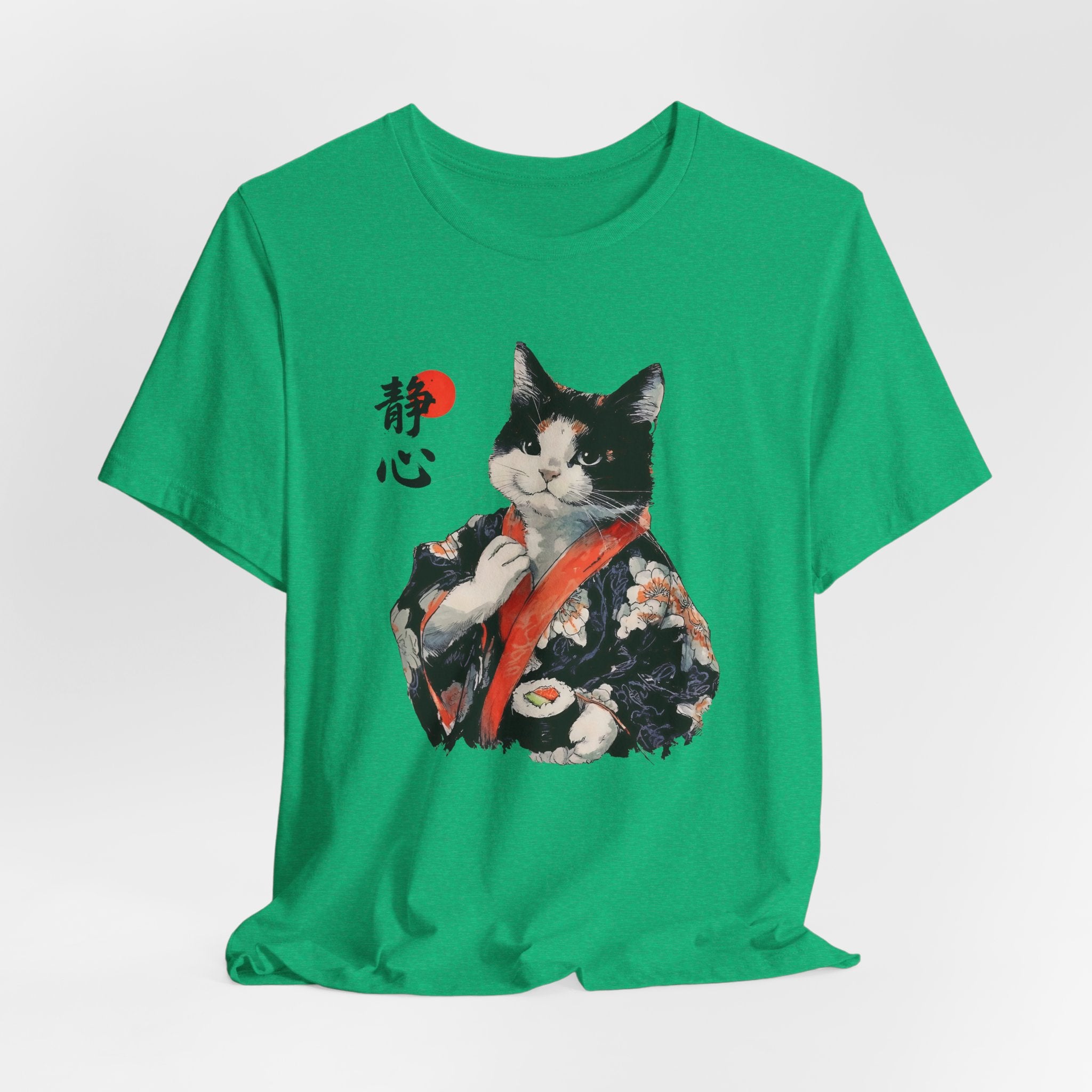 Sushi Cat T-Shirt | Japanese Kimono Neko