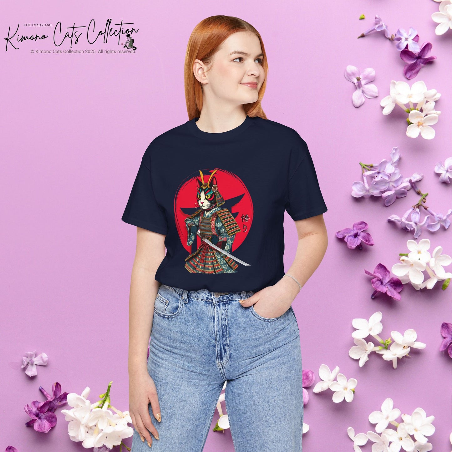 Samurai Cat Warrior Unisex Tee