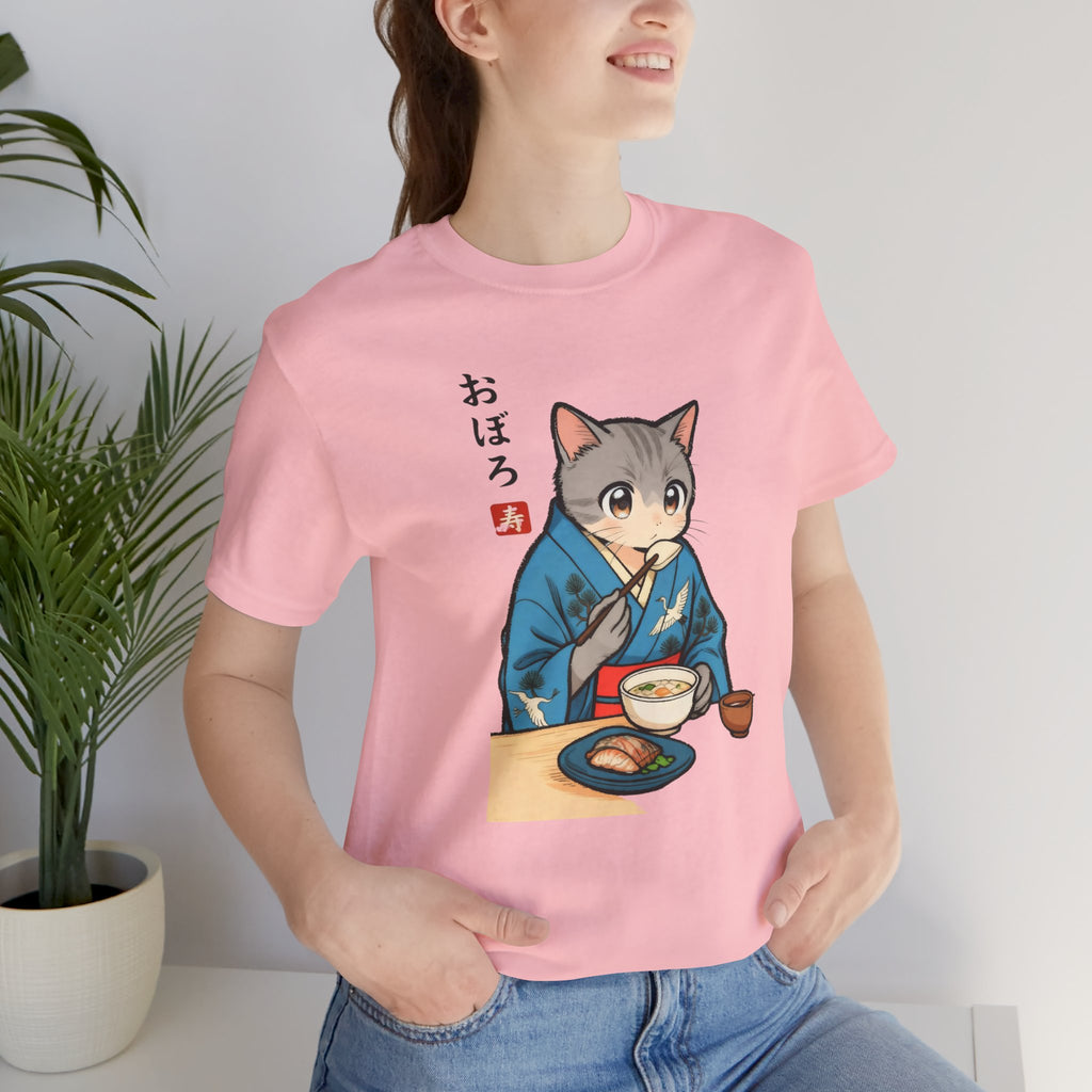 Noodle Kimono Cat Shirt - Japanese Comfort Meal Cat Tee