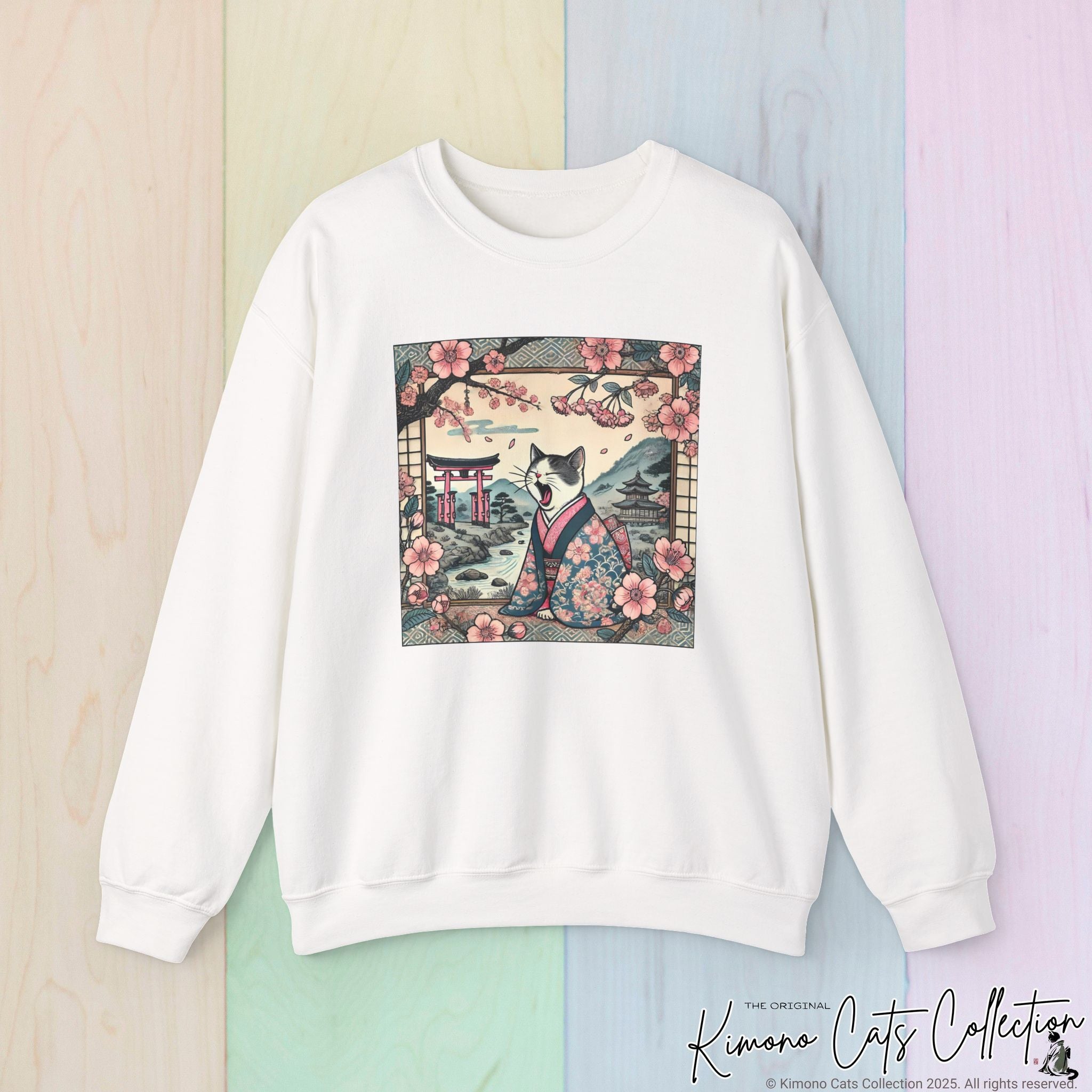 Cute Geisha Cat Sweatshirt