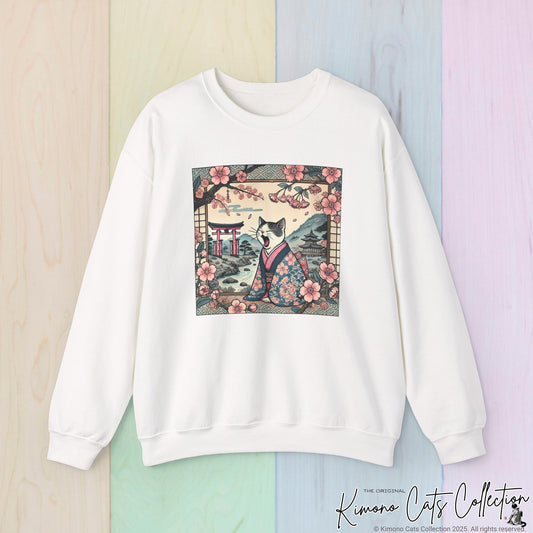 Cute Geisha Cat Sweatshirt