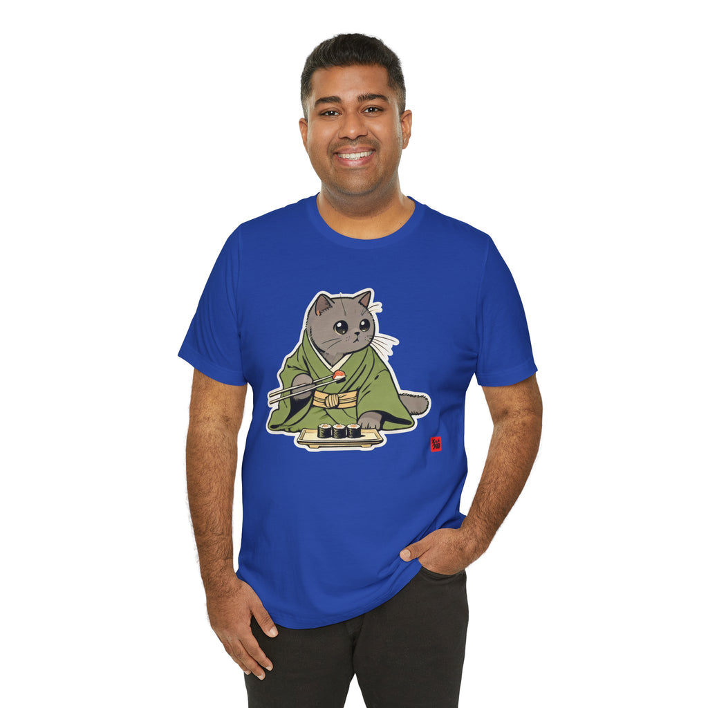 Sushi Cat Shirt - Adorable Japanese Cat Tee for British Shorthair Lovers - Kimono Cats Collection