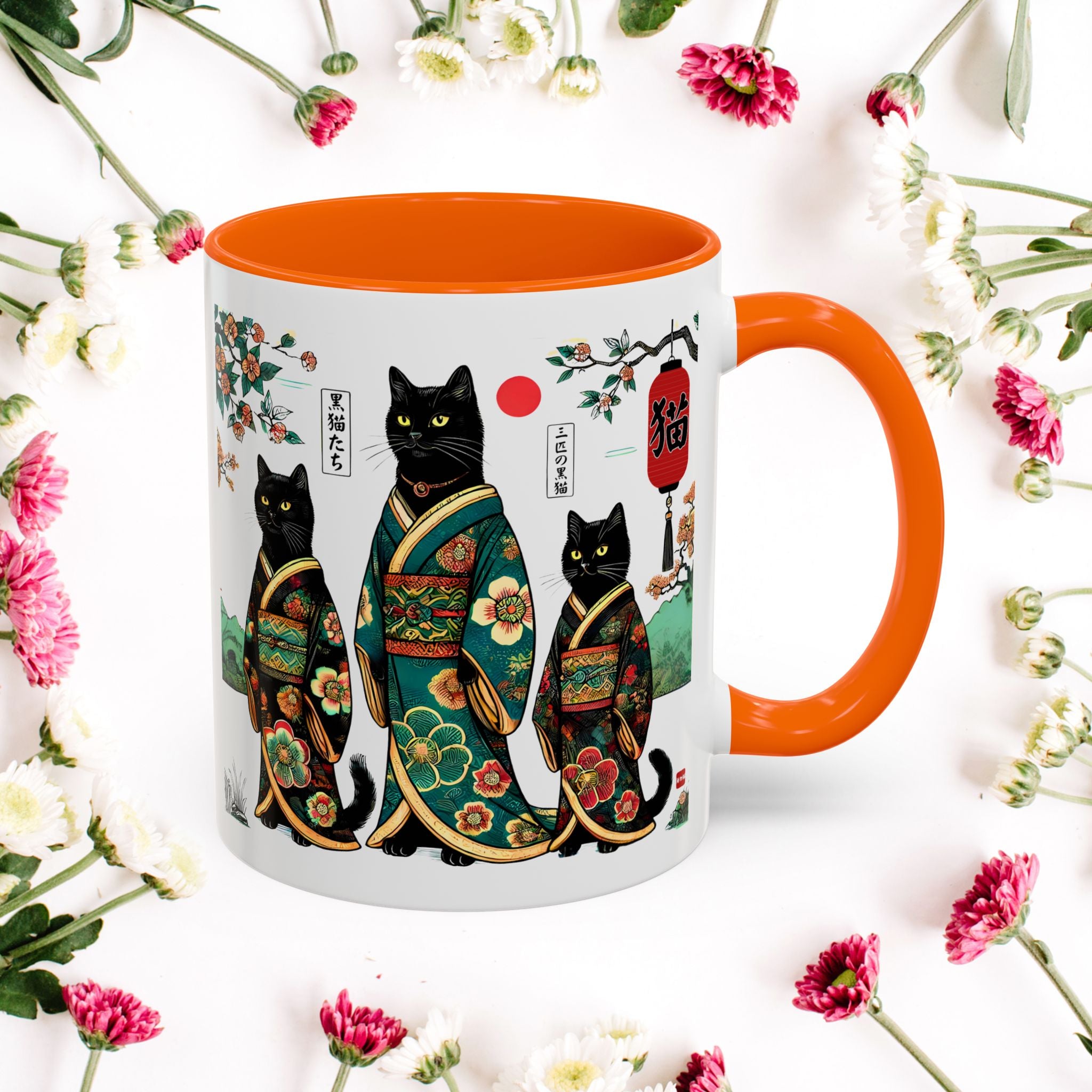 Black Cats Mug, 11-15oz