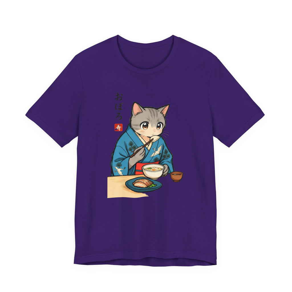 Noodle Kimono Cat Shirt - Japanese Comfort Meal Cat Tee