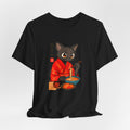 Spicy Ramen Black Cat Shirt - Japanese Noodle Cat Tee