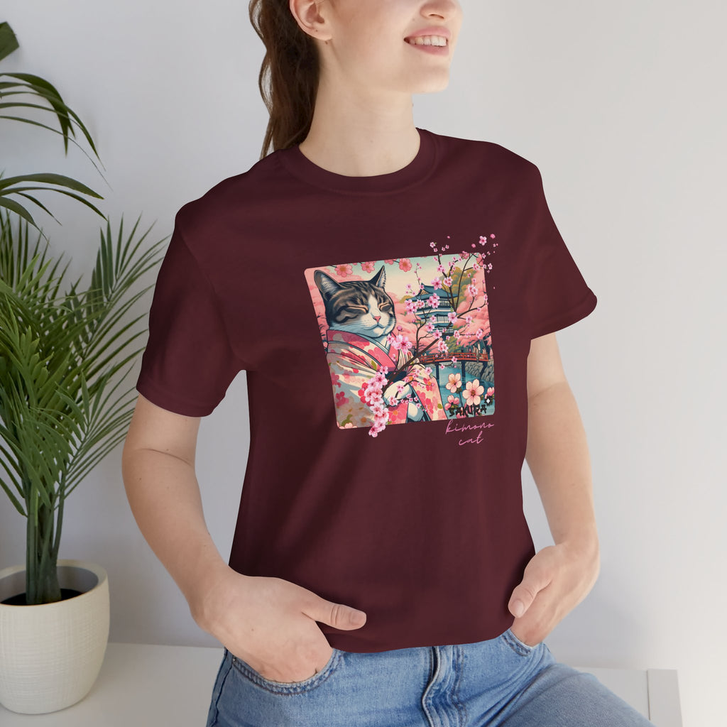 Sakura Kimono Cat Tee - Unisex
