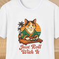 Sushi Cat Graphic Shirt - Just Roll With It Tee for Cat Lovers