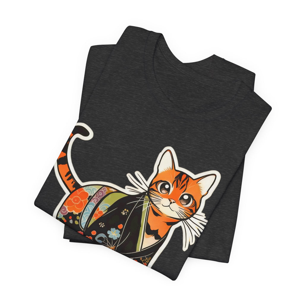 Kawaii Kimono Cat Shirt Japan Gift Tee