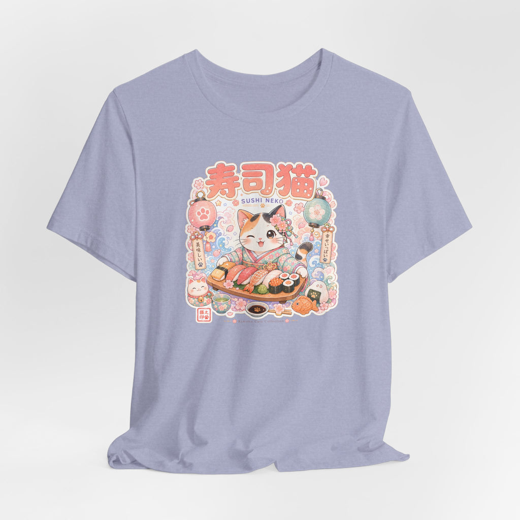 Sushi Cat T-Shirt — Cute Japanese Kawaii Sushi Graphic Tee