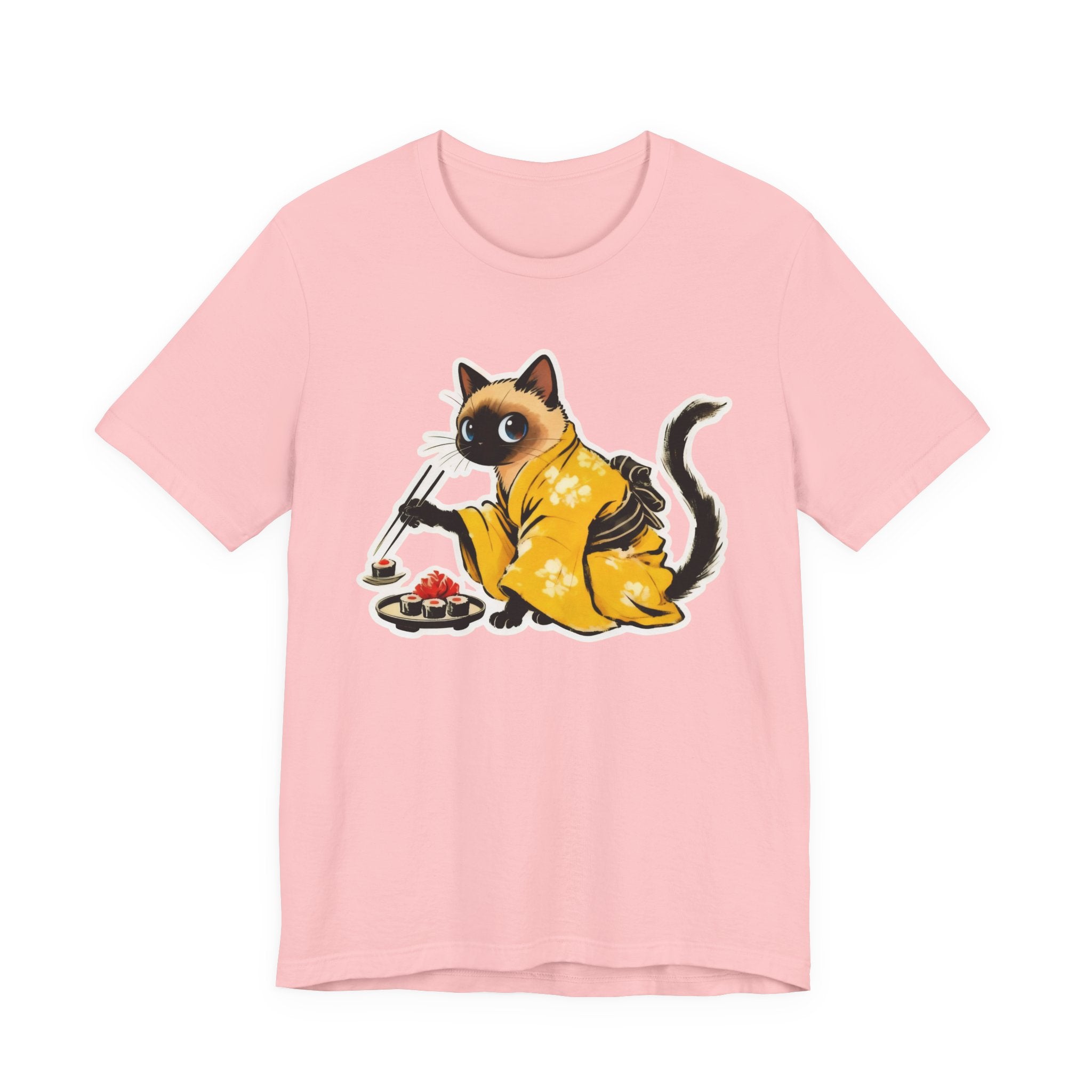 Kawaii Sushi Cat Tee - Japanese Cat Shirt