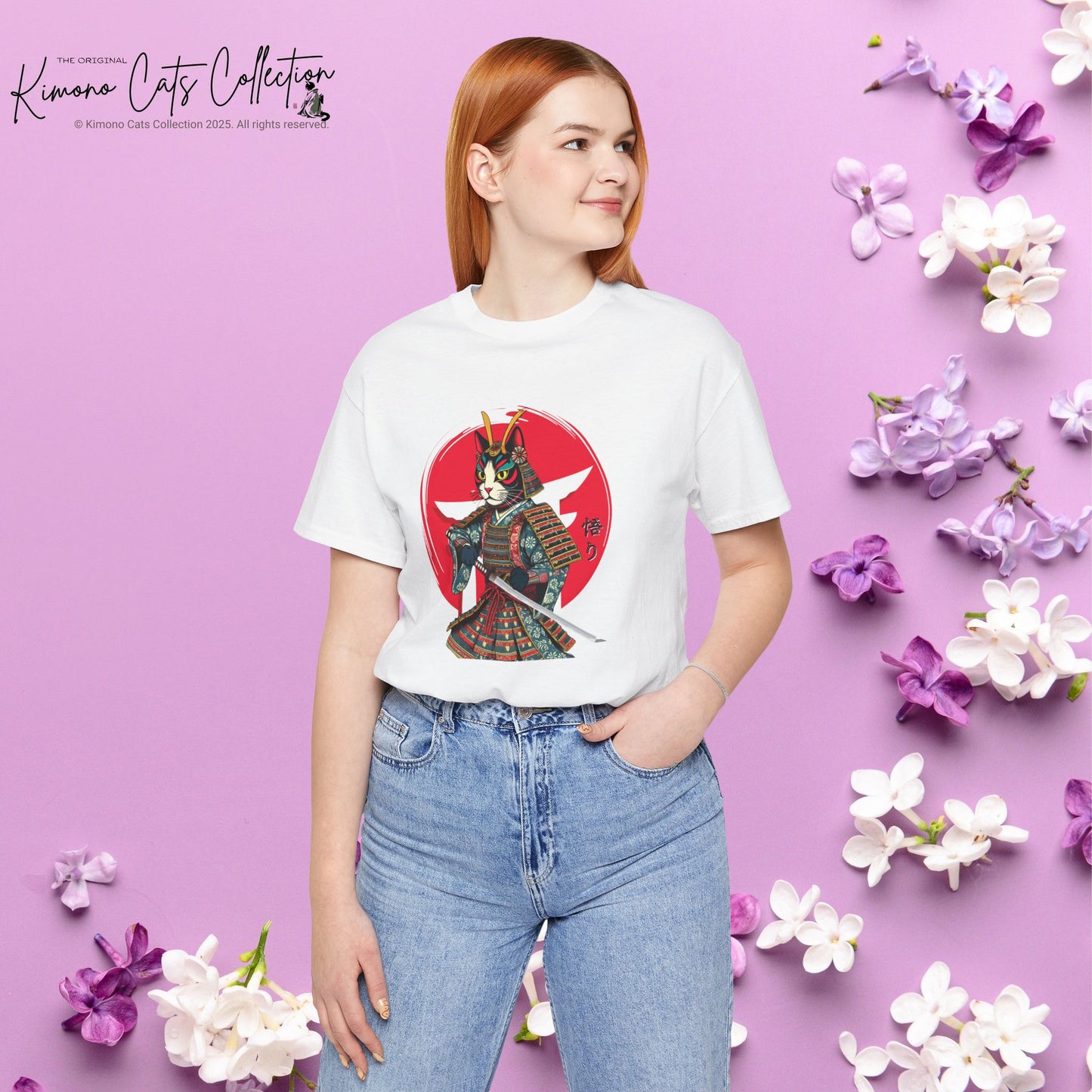 Samurai Cat Warrior Tee, Unisex