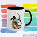 Kyudo Cat Warrior Coffee Mug