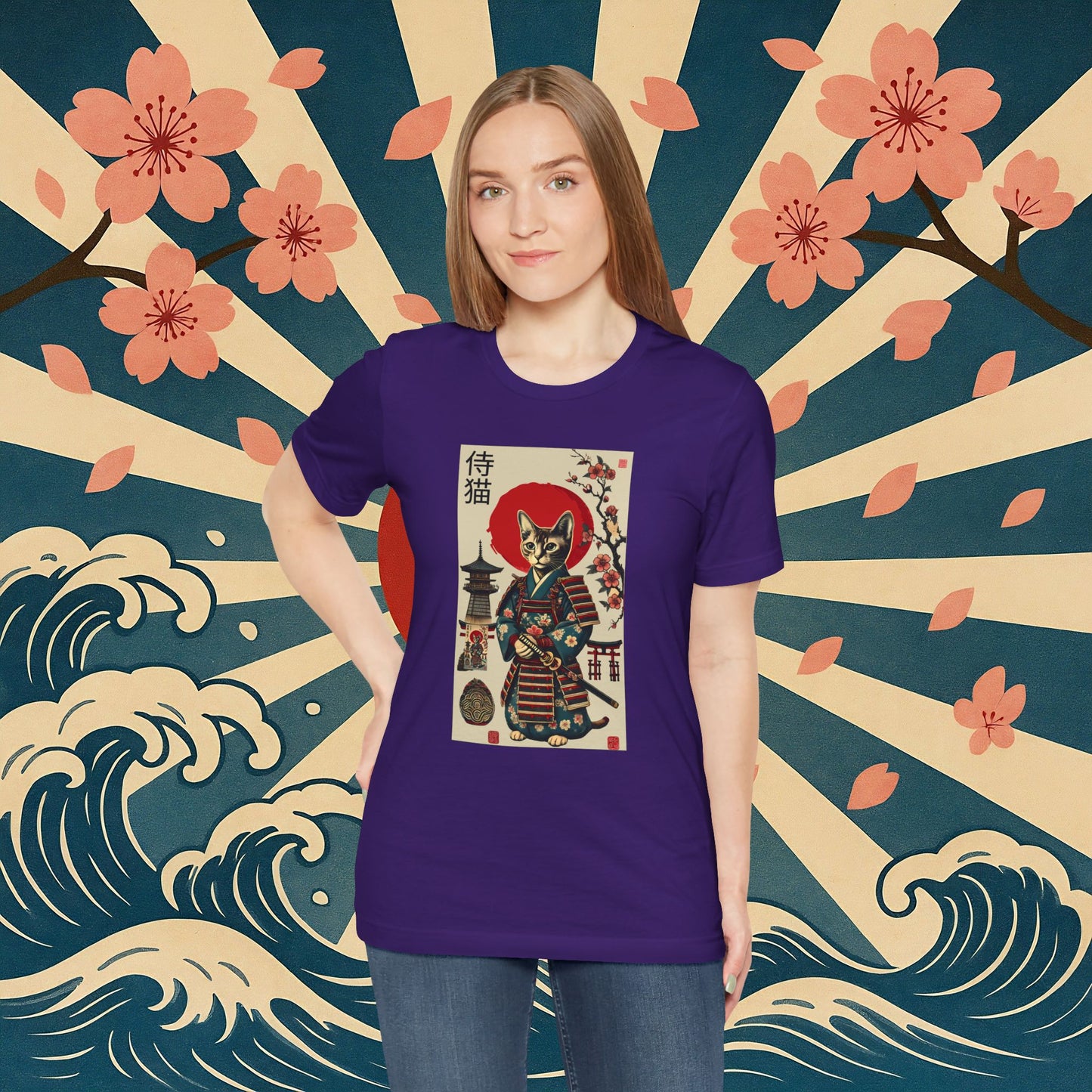 Samurai Neko Stormclaw – Unisex T-Shirt