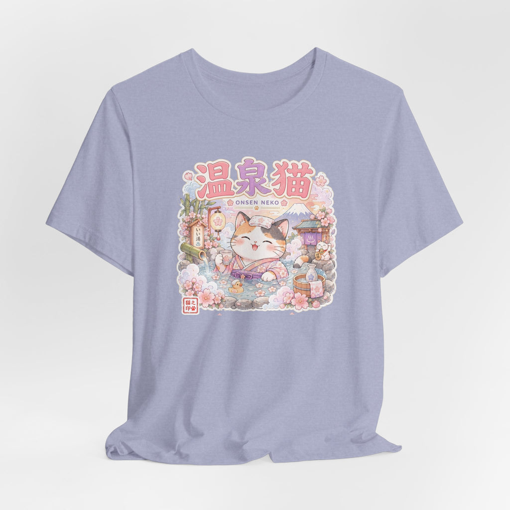 Onsen Cat T-Shirt – Cute Japanese Hot Spring Neko Graphic Tee