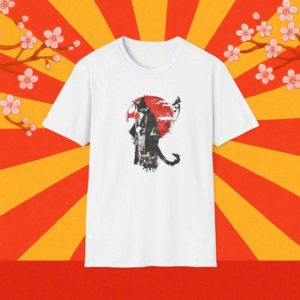 Samurai Cat Japanese Art T-Shirt