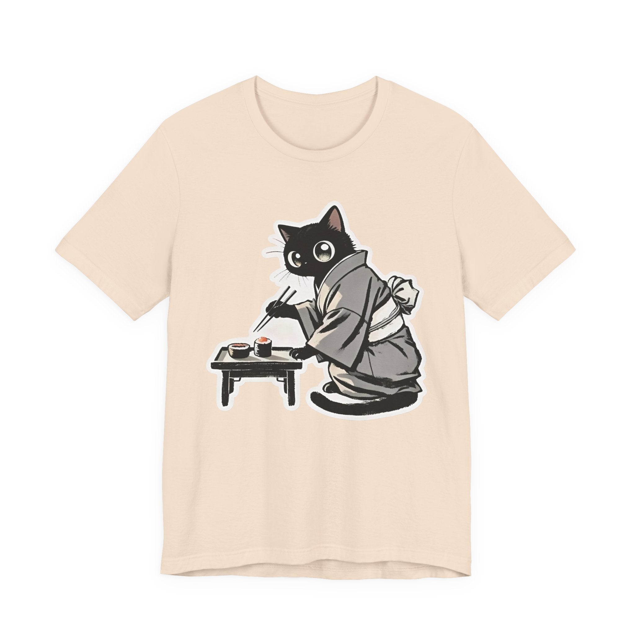 Sushi Cat T-Shirt | Adorable Japanese Cat in Kimono Design - Kimono Cats Collection