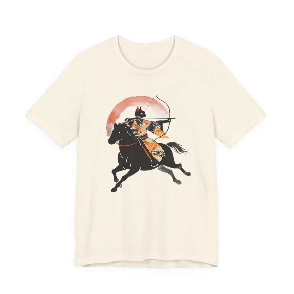 Year of the Horse Archer Cat T-Shirt | Japanese Zodiac Ukiyo-e Kimono Neko