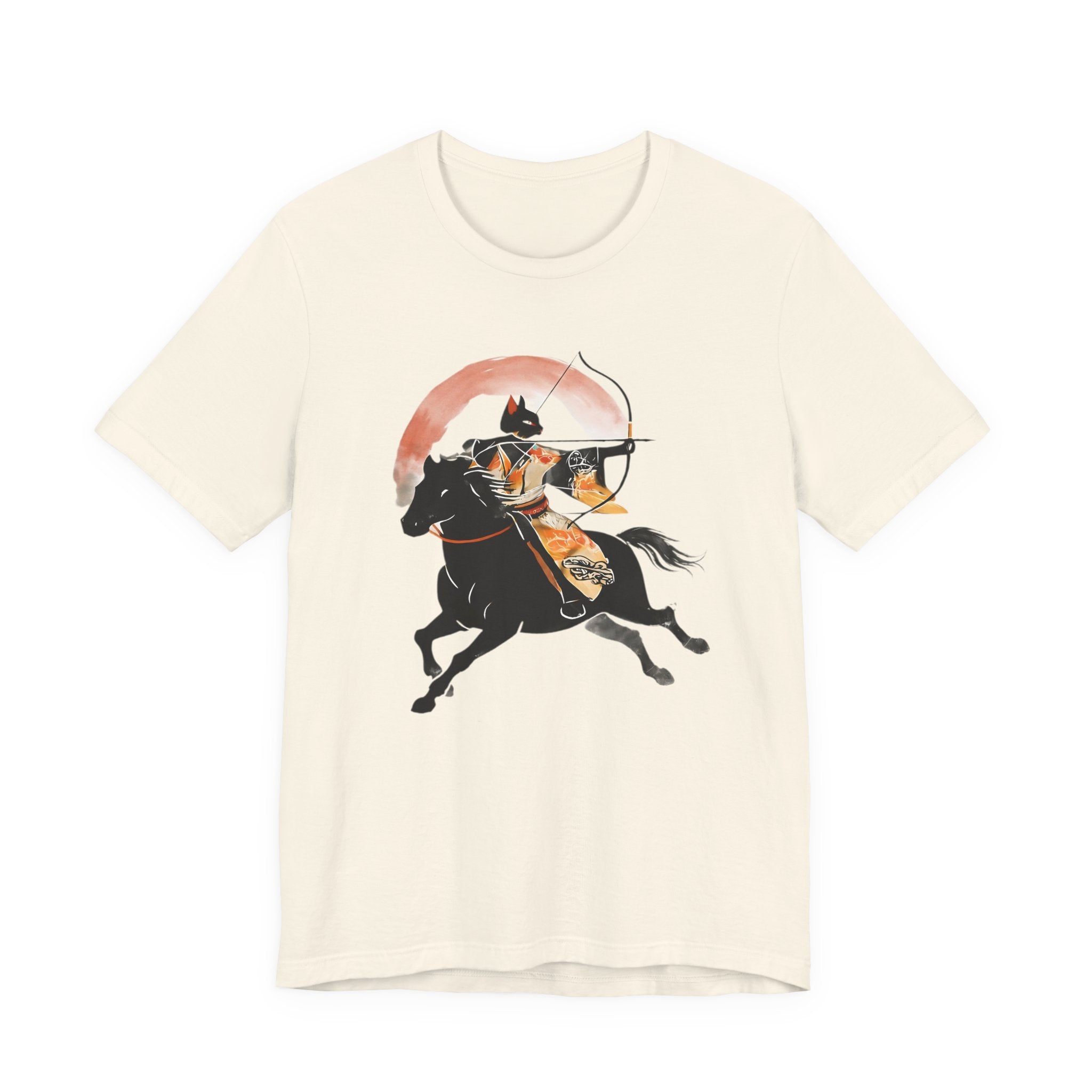 Year of the Horse Archer Cat T-Shirt | Japanese Zodiac Ukiyo-e Kimono Neko