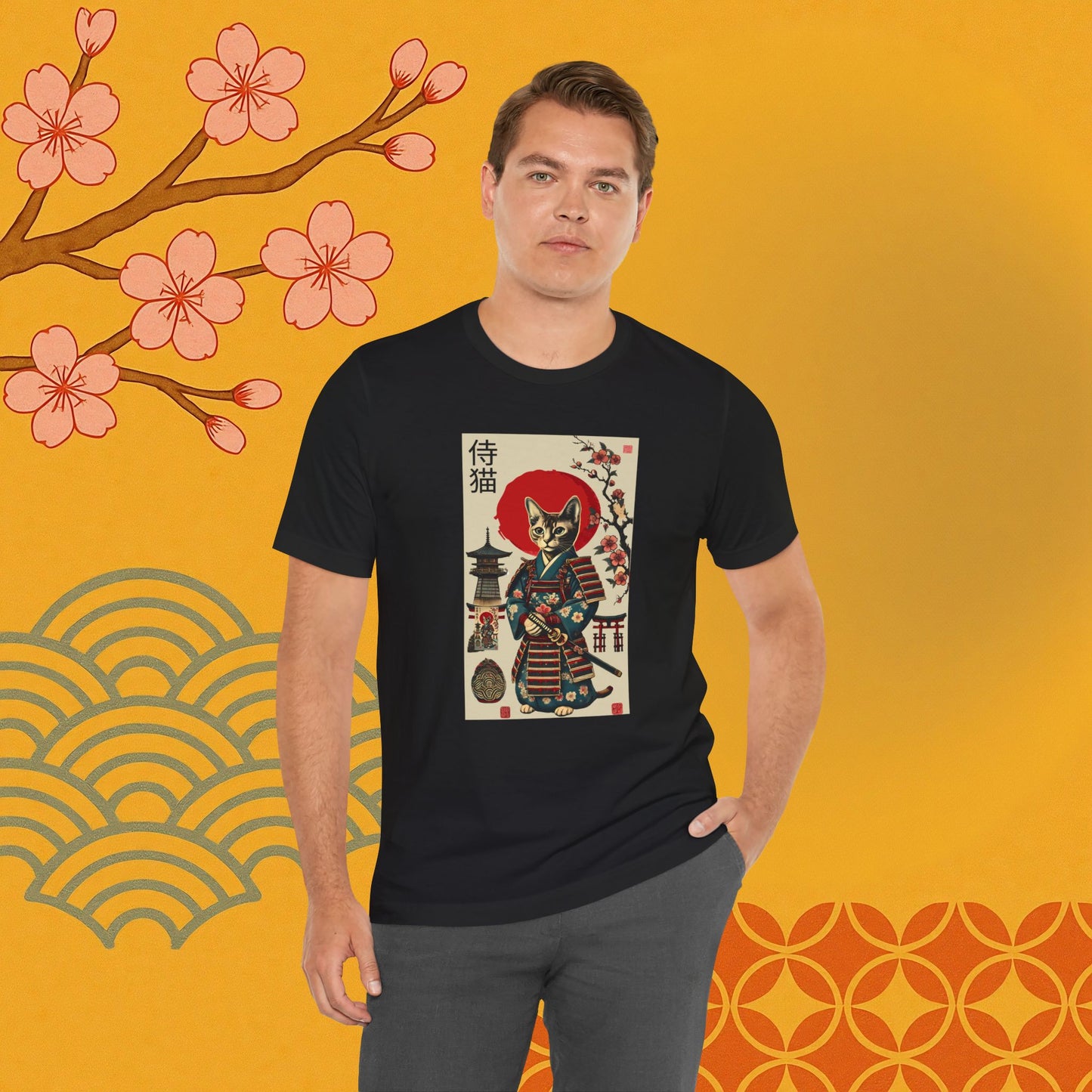 Samurai Neko Stormclaw – Unisex T-Shirt