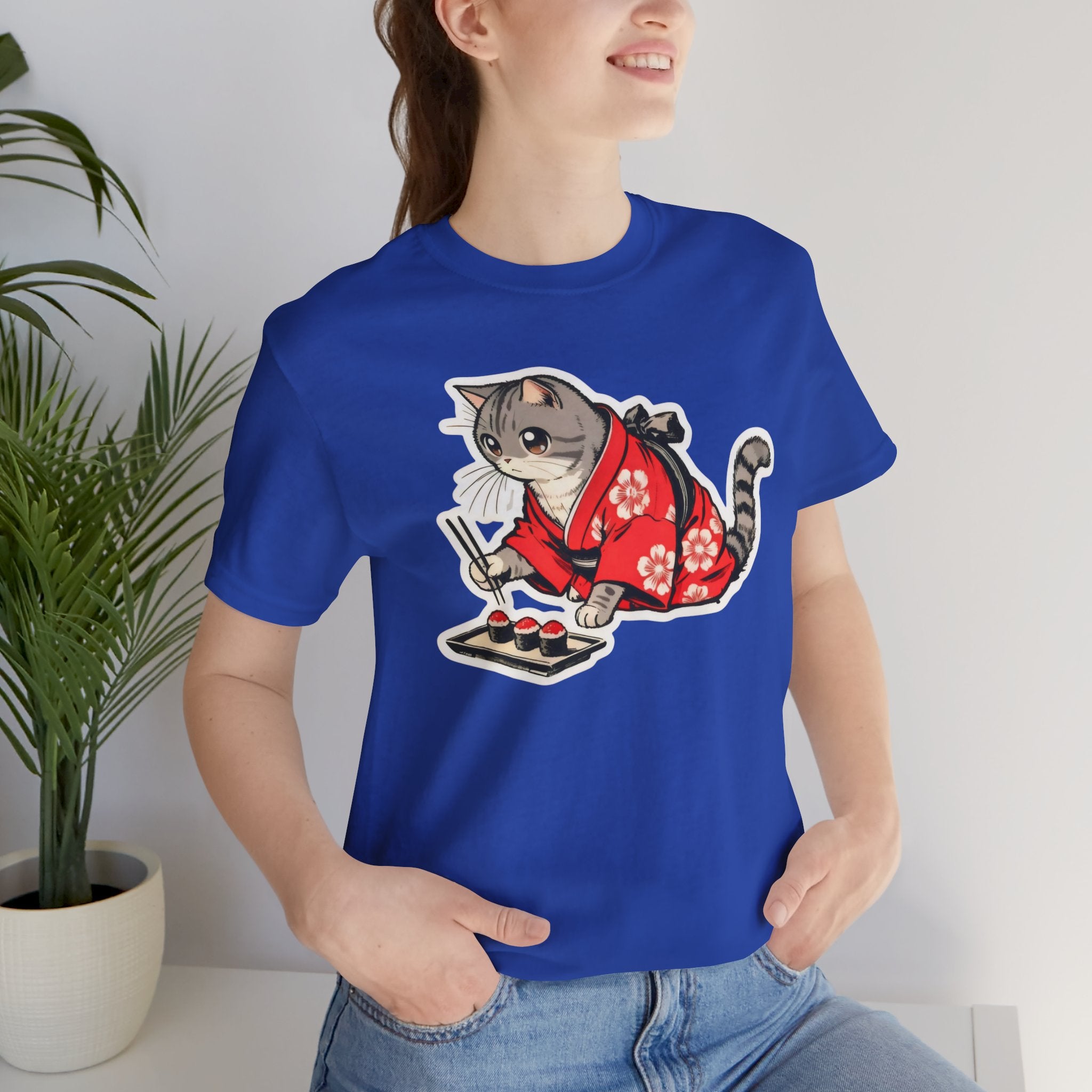 Sushi Cat T-Shirt - Kawaii Kimono Cat