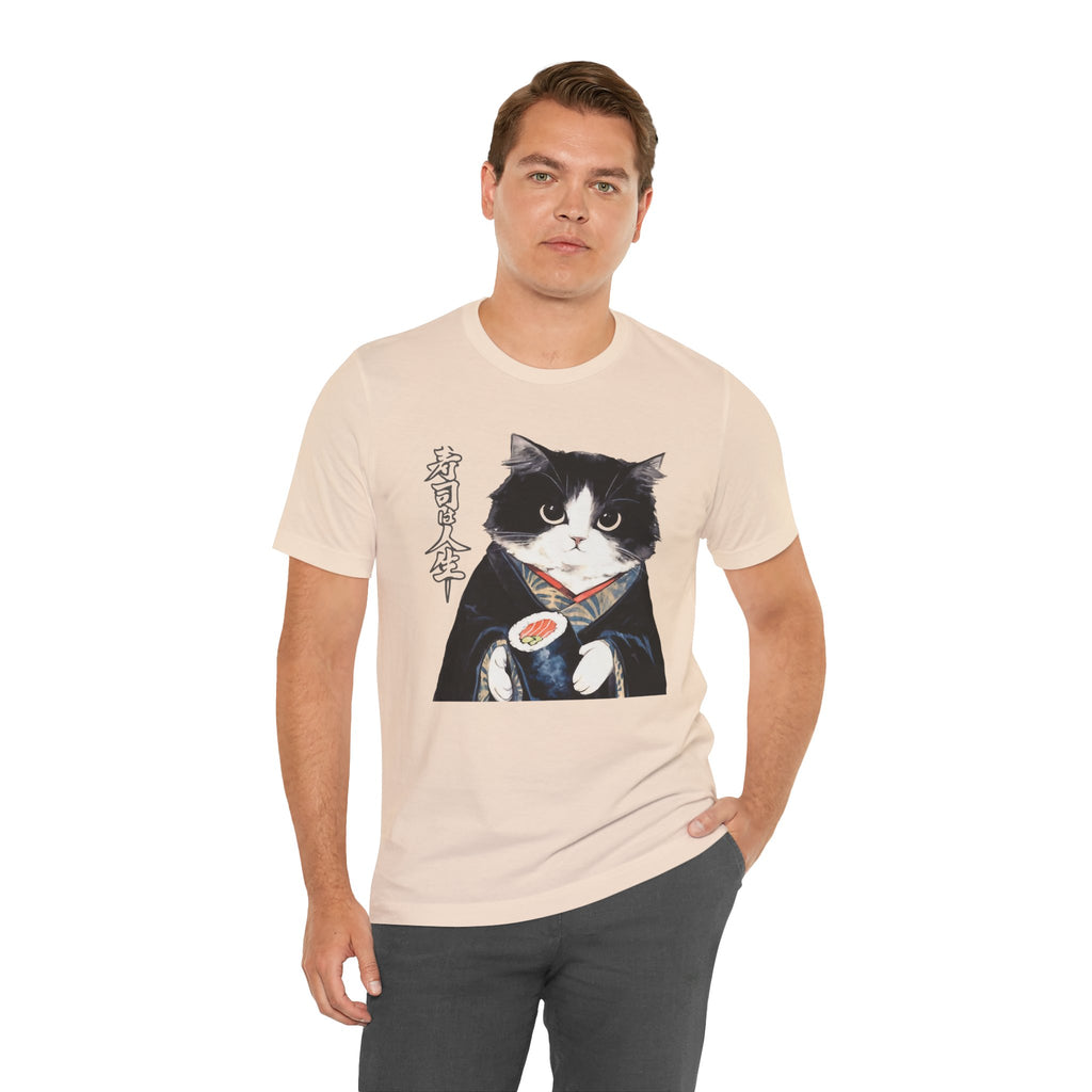 Japanese Neko Cat Tee | Cat in Kimono Shirt