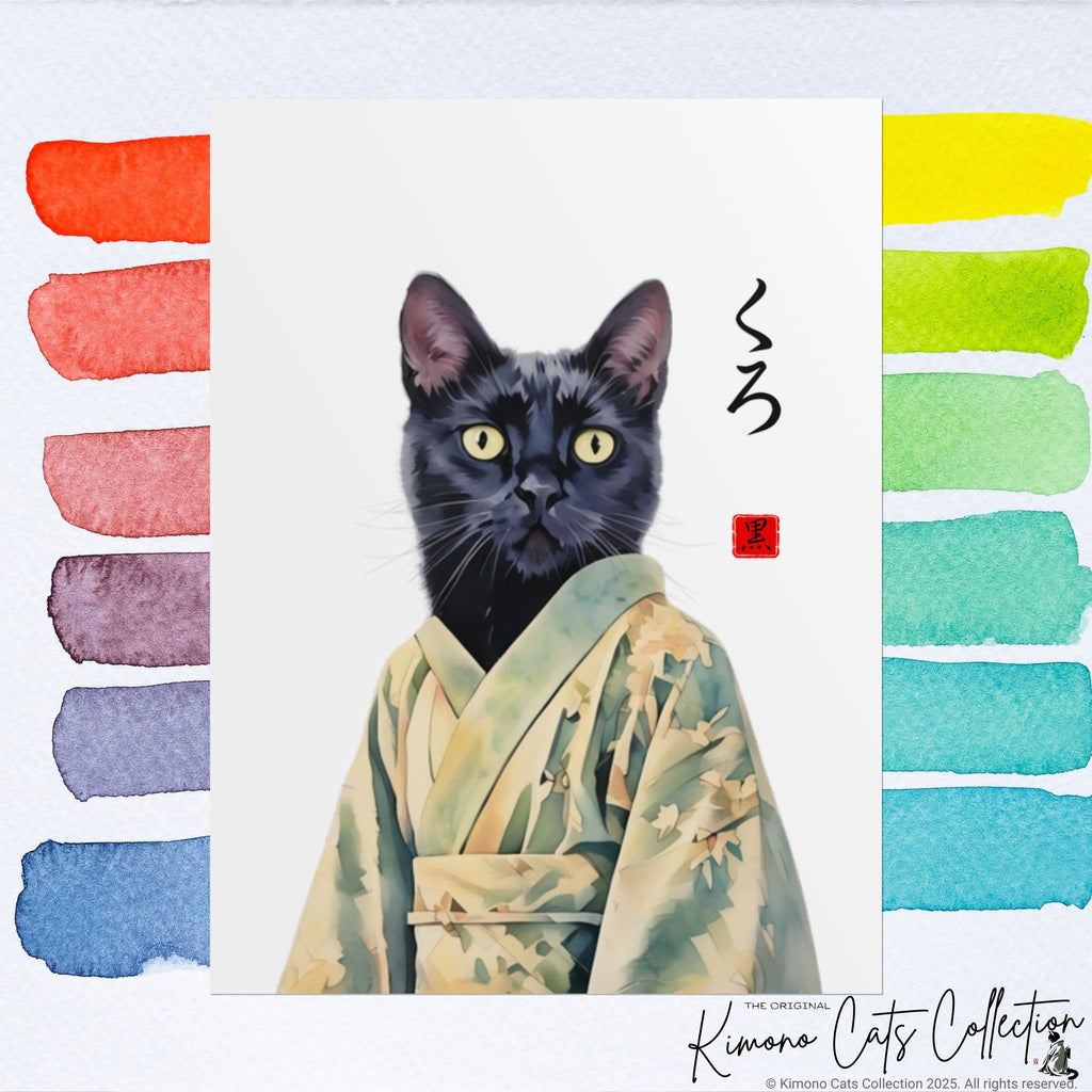 Custom Kimono Pet Portrait – Personalized Japanese-Style Pet Artwork