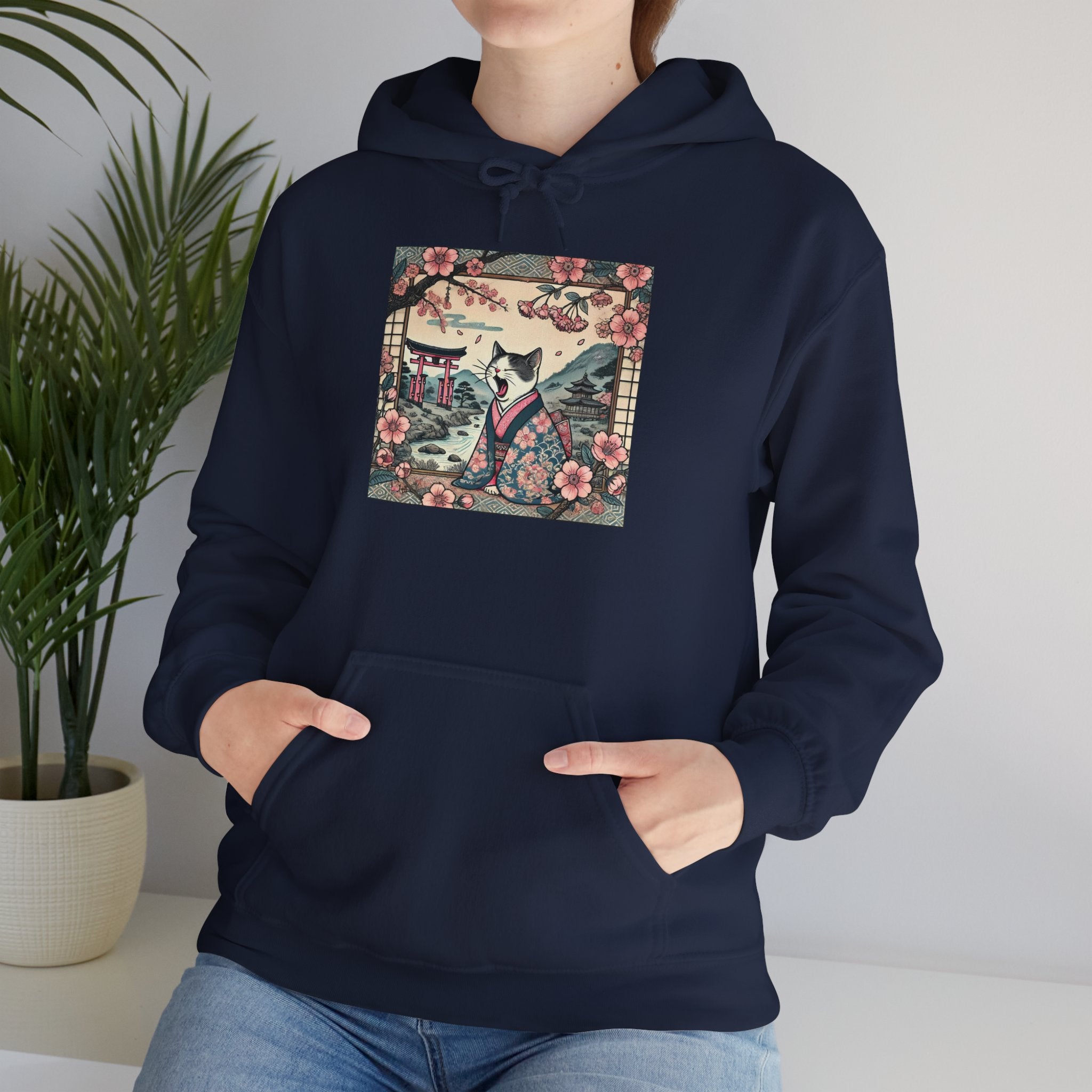 Geisha Cat Hoodie - Unisex