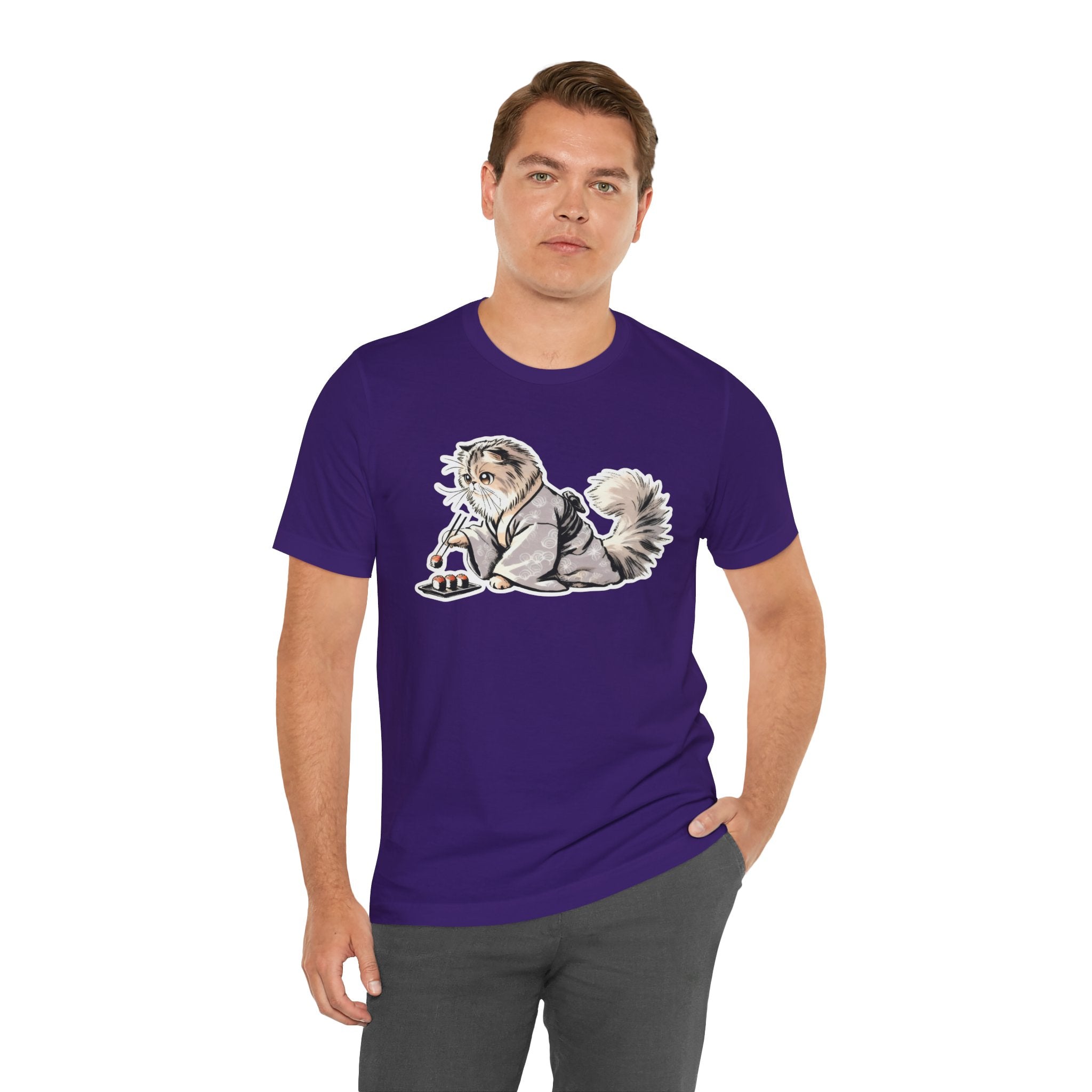 Sushi Cat Chopsticks Shirt - Cute Japanese Tee