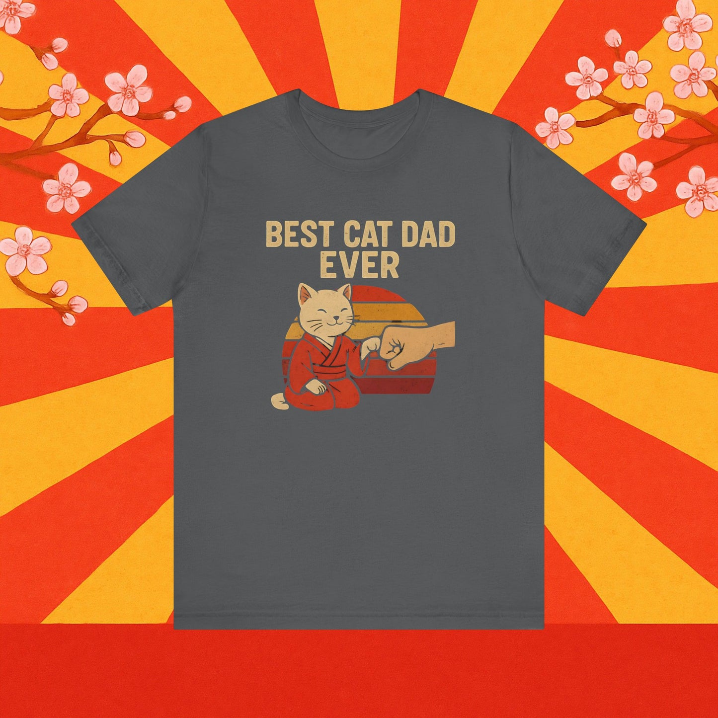 Best Cat Dad Ever Tee, Funny Cat Lover Shirt, Gift for Cat Dads, Unisex Jersey Tee, Cute Animal Apparel