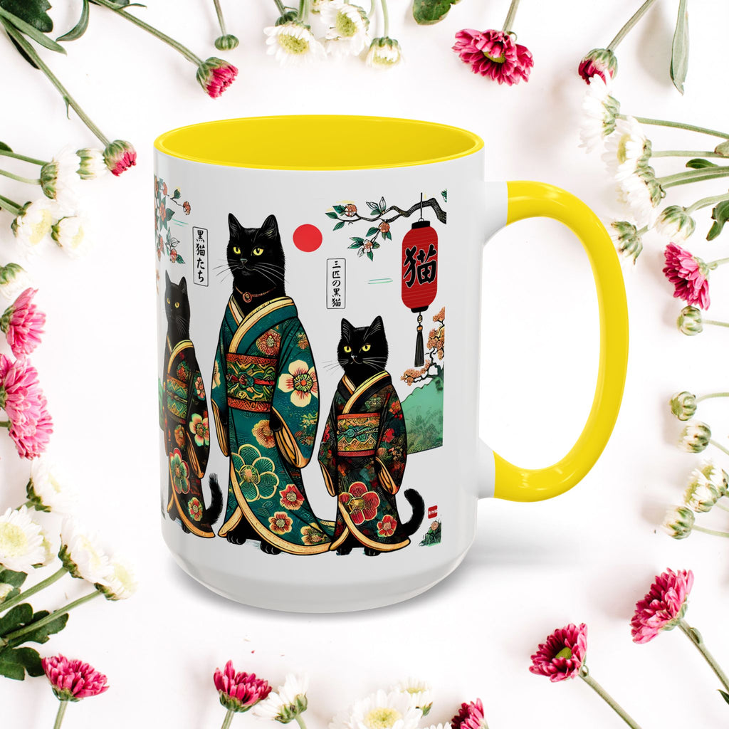 Black Cats Mug, 11-15oz