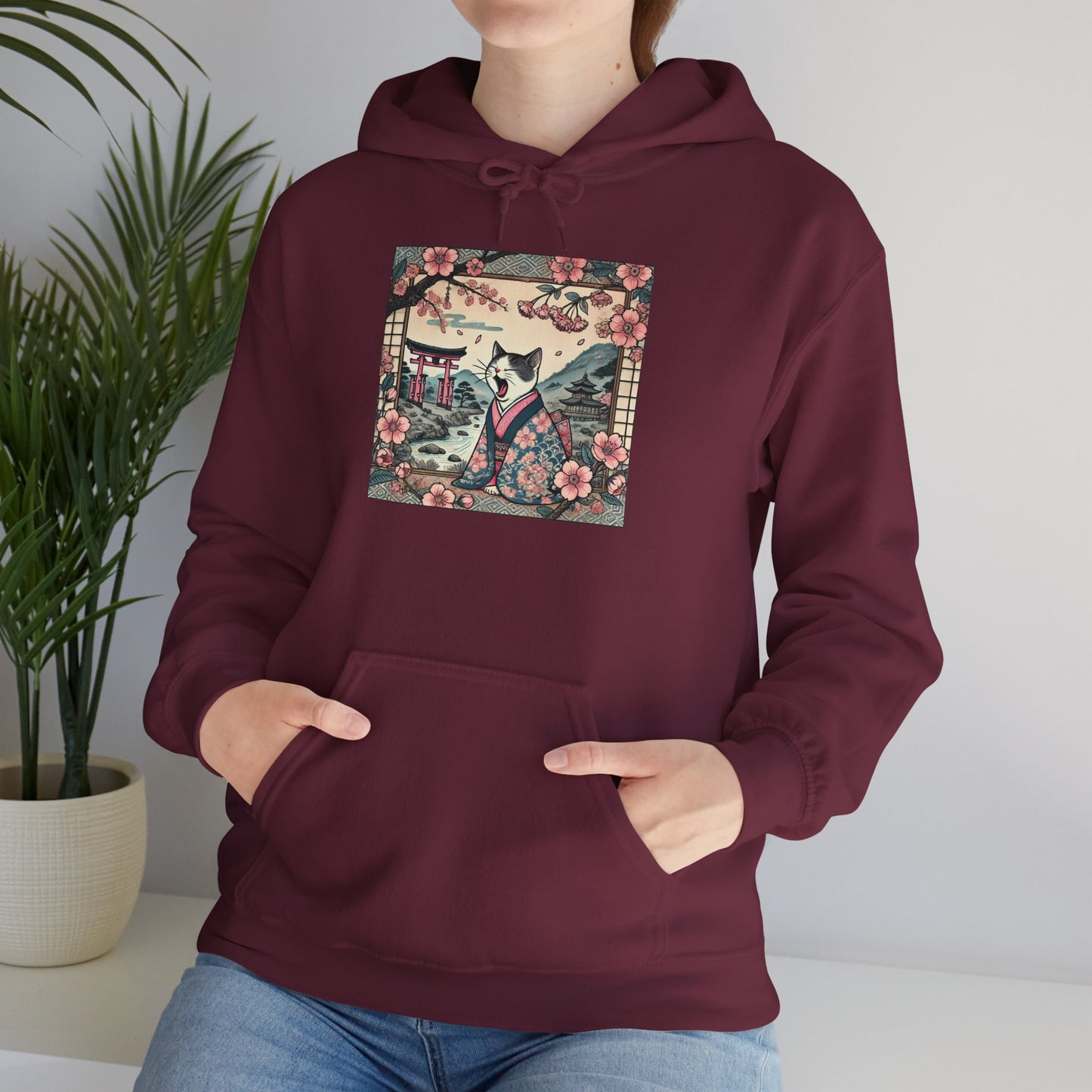 Geisha Cat Hoodie - Unisex