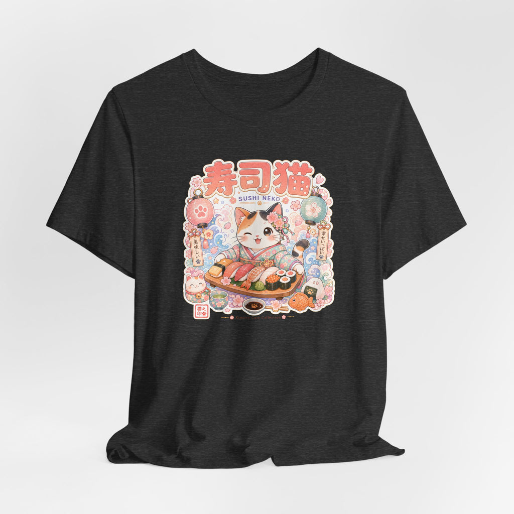 Sushi Cat T-Shirt — Cute Japanese Kawaii Sushi Graphic Tee