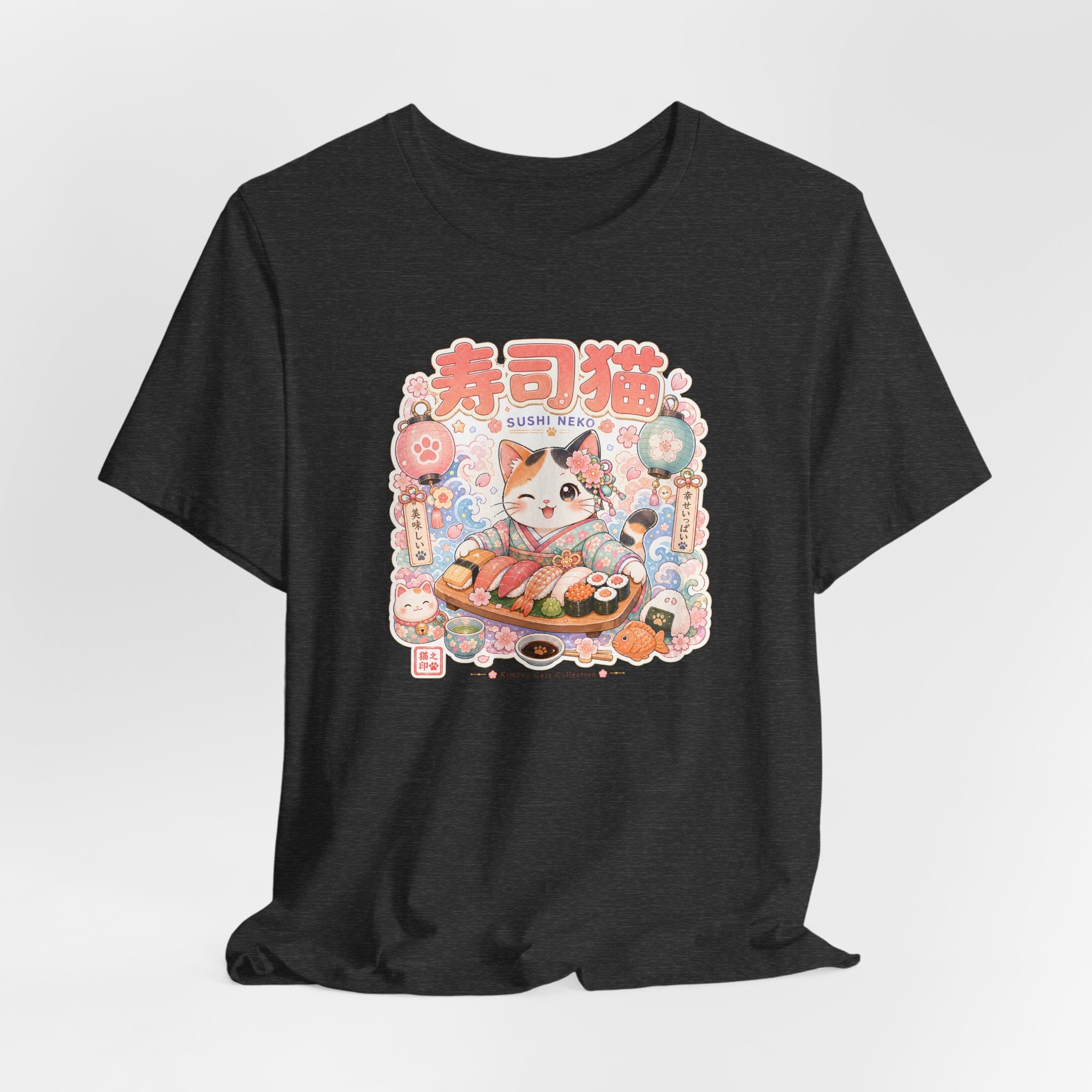 Sushi Cat T-Shirt — Cute Japanese Kawaii Sushi Graphic Tee